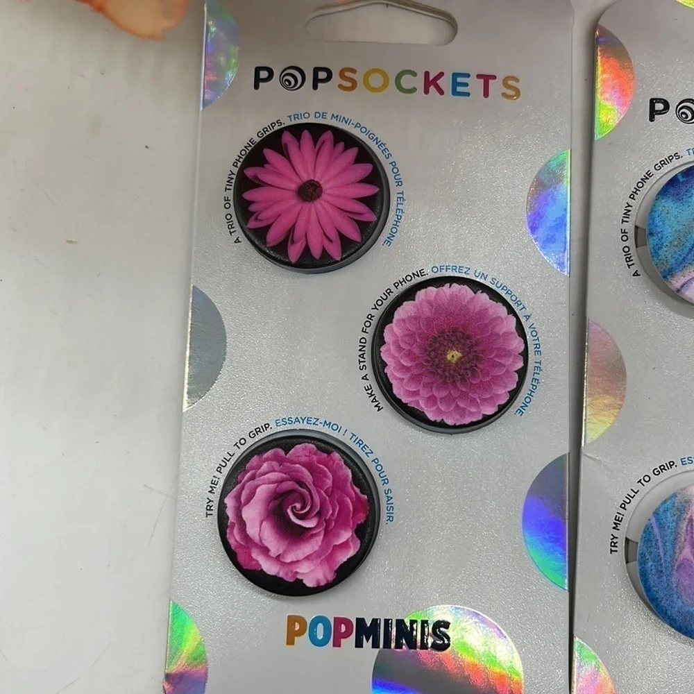 Pop Sockets Popminis - 3 small pop sockets - NWT